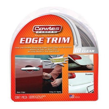 COWLES PRODUCTS U SHAPE DOOR EDGE TRIM CLEAR 18FT T5600